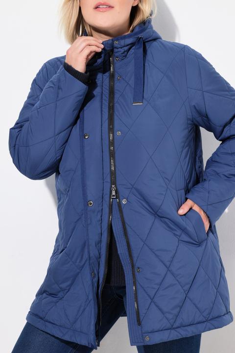 Produktbild Ulla Popken HYPRAR Funktions-Steppjacke, wasserabweisend, Kapuze (56)