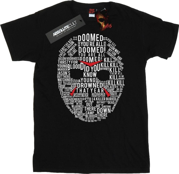 Produktbild Absolute Cult Jason Text Mask TShirt (3XL)