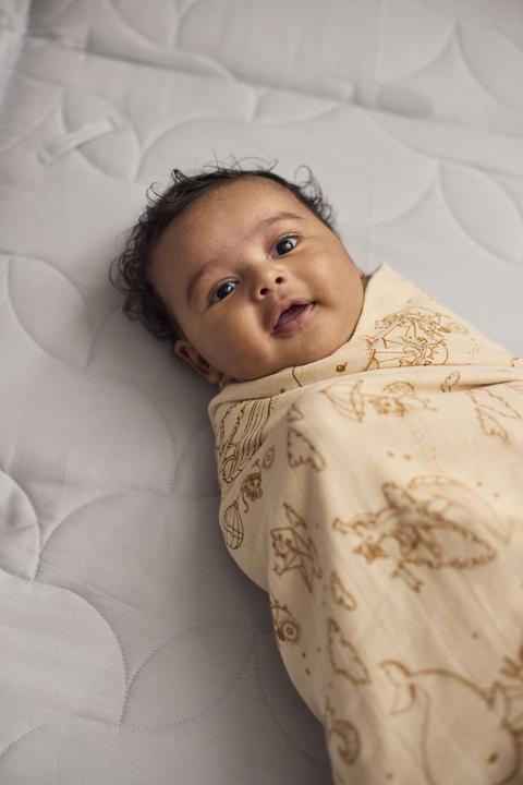 Productafbeelding Filibabba - Muslin Swaddle Diaper - Hvid - 120x120 cm (FI-03815) (120 cm, 120 cm)