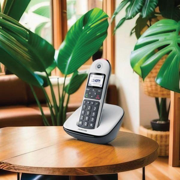 Image du produit Motorola CD5001 White - Grandes touches - Compatible avec les appareils auditifs