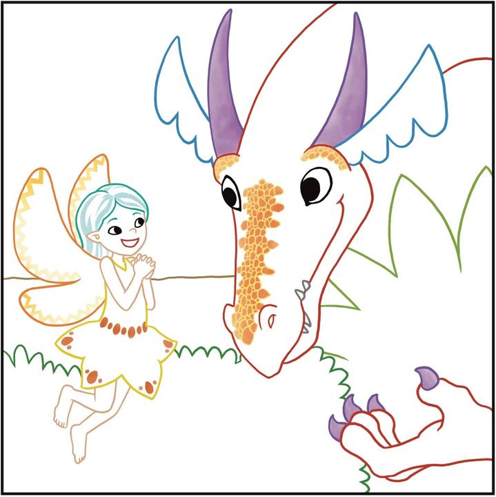 Actual product image Glitter magic paper colouring book fabulous fairies