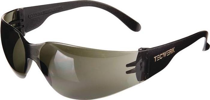 Tecwerk Schutzbrille Daylight Basic EN 166 Bügel schwarz, Scheibe smoke Polycarbonat