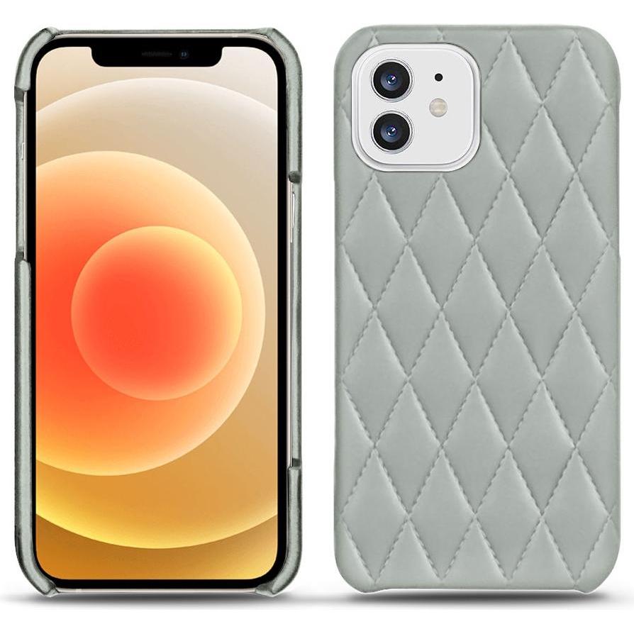 Noreve Lederschutzhülle (Apple iPhone 12 mini), Smartphone Hülle, Grau