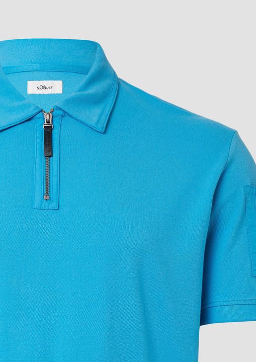 Image du produit S.Oliver Polo-Shirt Poloshirt mit Reissverschluss und Ärmeltasche (XXL)