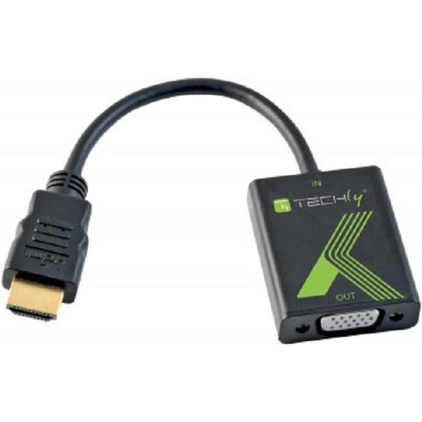 Thumbnail - Techly HDMI zu (HDMI, 14.30 cm), Data + Video Adapter, Schwarz