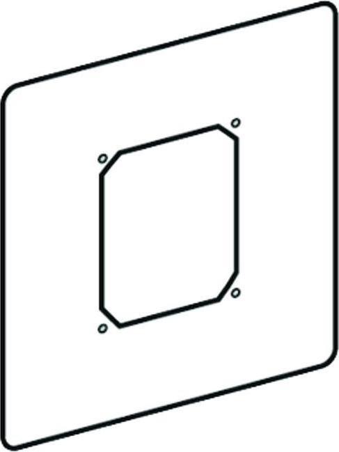 Schell Universal-Betätigungsplatte Edelstahl