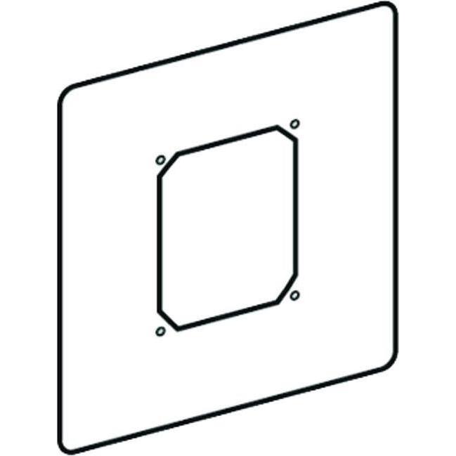 Schell, Placca WC, Piastra di azionamento universale in acciaio inox