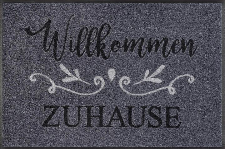 Actual product image Wash + Dry Fussmatte "Willkommen Zuhause" (50 x 75 cm)