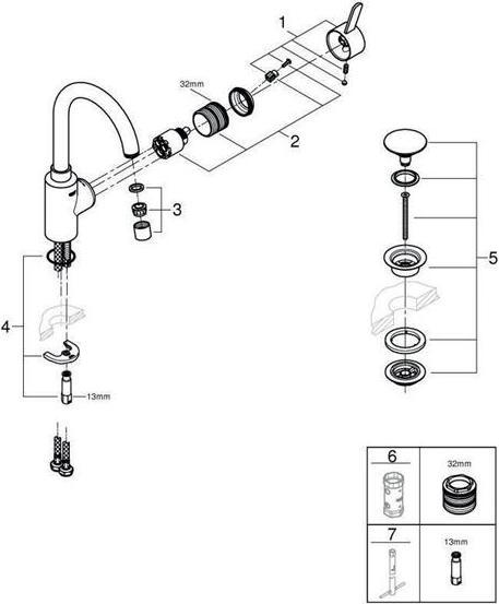 Immagine prodotto Grohe EH-WTbatt EUROSMART C 1/2" Taglia L chr