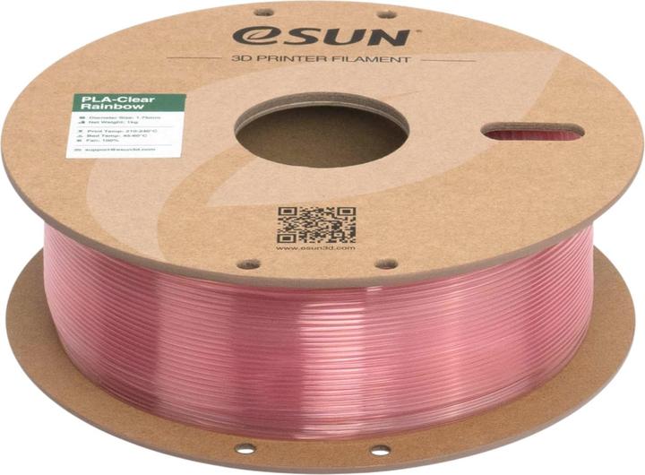 Immagine prodotto eSUN PLA CLEAR 1,75mm PINK CRYSTAL 1kg (PLA, 1.75 mm, 1000 g, Pink)