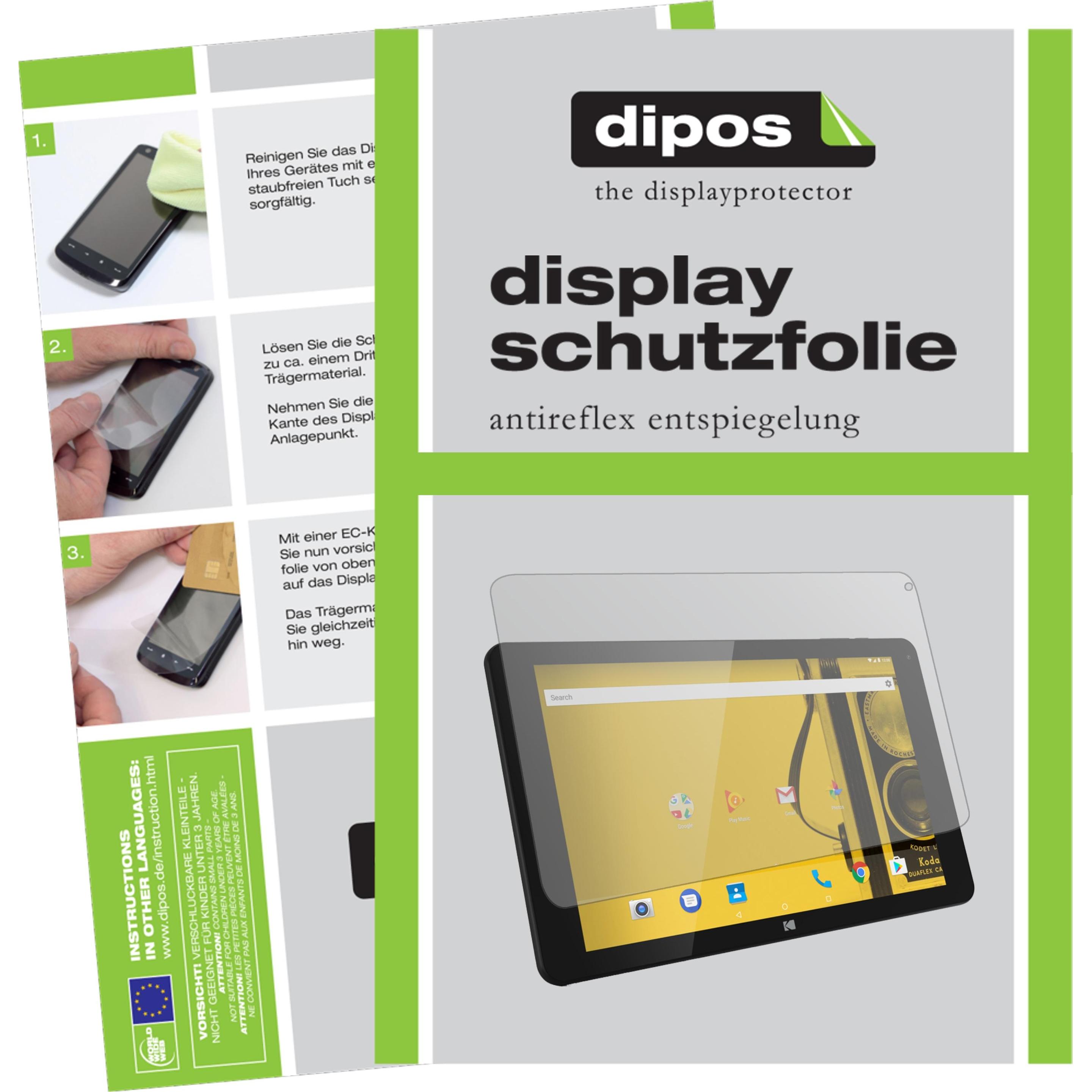 Dipos Displayschutzfolie Antireflex (2 Stück, Kodak Tablet 10.1), Tablet Schutzfolie