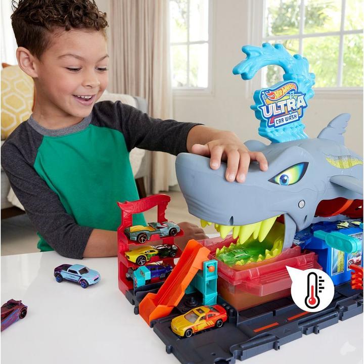 Actual product image Hot Wheels City Ultimate Shark Car Wash