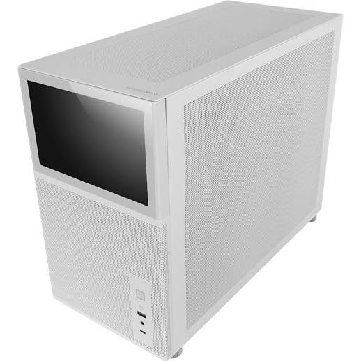 Thumbnail - Mars Gaming Boitier Mini Tour Micro Atx Mc-Lcd Avec Panneau Vitré (Blanc) (Mini-ITX, mATX), PC Gehäuse, Schwarz, Weiss