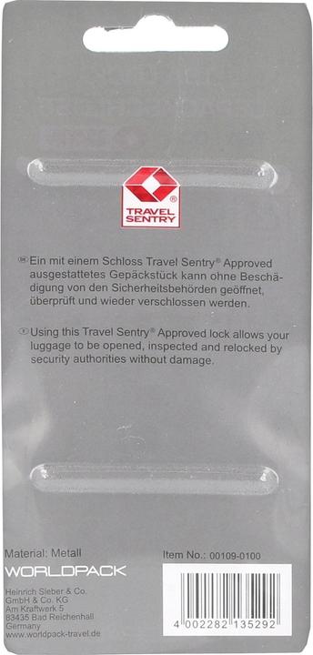 Produktbild Worldpack Reiseaccessoires Kofferschloss 4 cm (Schlösser & Anhänger)