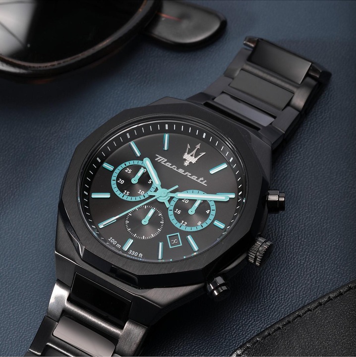 Produktbild Maserati Herrenuhr Chronograph Aqua Edition 45 mm - R8873644001 (Chronograph, 45 mm)