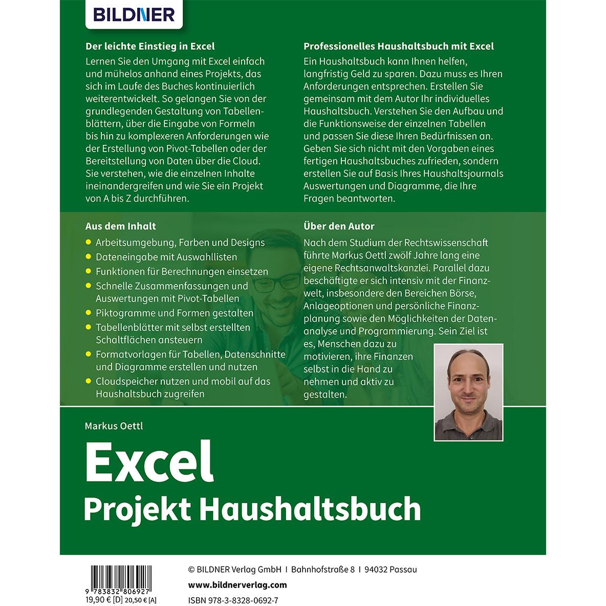 Thumbnail - Excel - Projekt Haushaltsbuch, Fachbücher von Markus Oettl