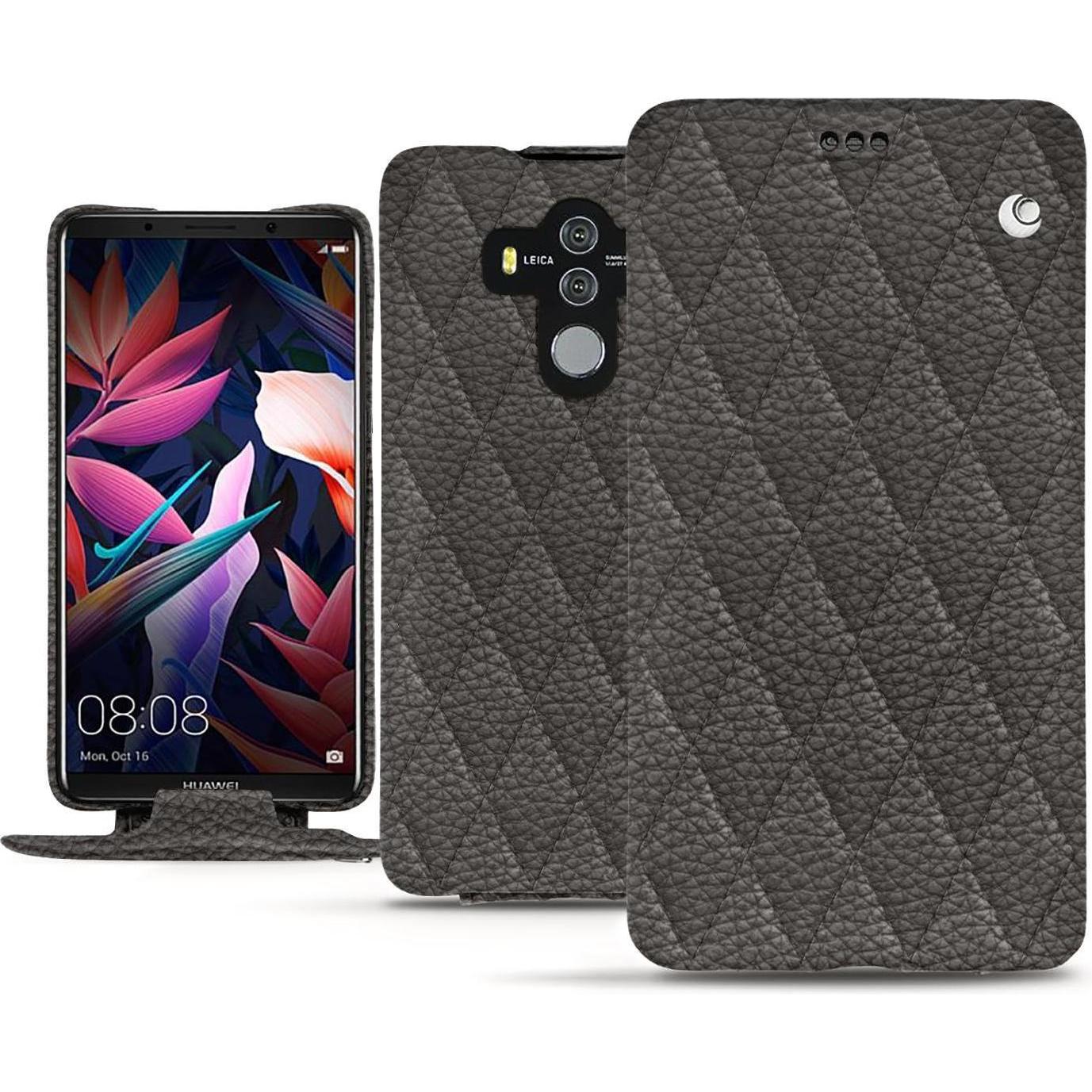 Thumbnail - Noreve Lederschutzhülle vertikal (Huawei Mate 10 Pro), Smartphone Hülle, Grau