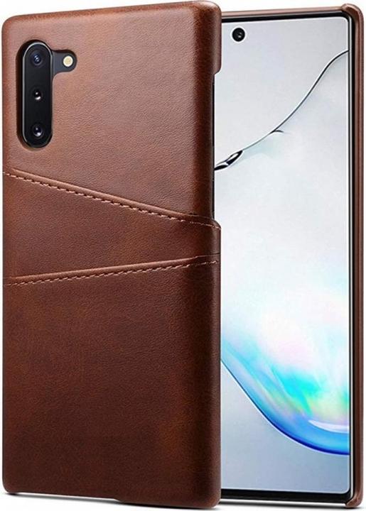 Actual product image Screenguard Samsung Galaxy Note10 CardCaddy Leather Backcase with Card Pockets (Samsung Galaxy Note 10)