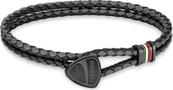 Immagine prodotto Ducati Bracciale scudetto (18 cm, Cuoio, Acciaio inossidabile)