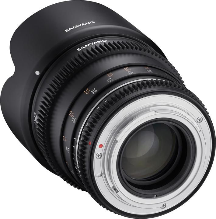 Actual product image Samyang MF 50mm T1.5 VDSLR MK2 Canon EF (Canon EF, APS-C / DX, full size, Micro Four Thirds)