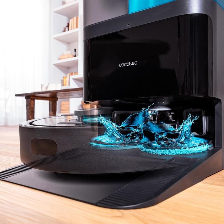 Produktbild Cecotec Robotervakuum mit Wischfunktion, 8000 Pa, App, Lasernavigation, automatische Basis mit Tanks (8000 Pa, Wischtuch)