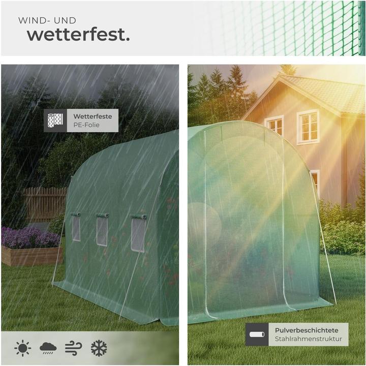Produktbild tectake Gewächshaus Folientunnel