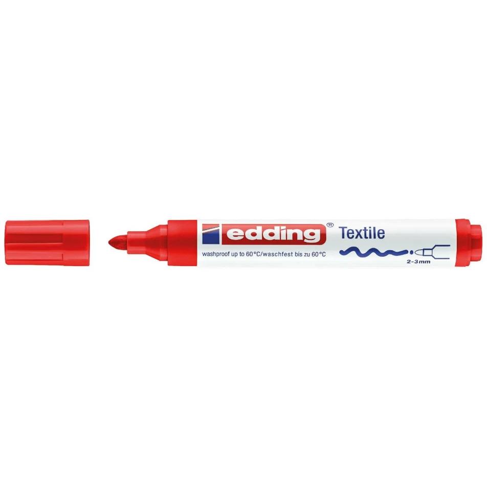10x Edding, Marker, Textil Marker 4500 (Red, 3 mm, 1 x)