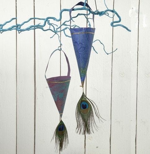 Actual product image Creativ Company peacock feathers