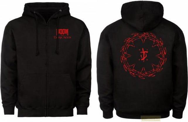Immagine prodotto Dpi Merchandising DOOM: The Dark Ages Zipper Hoodie ""Shield"" Black (XL)