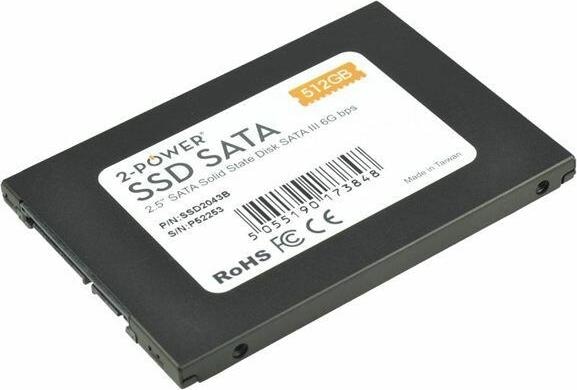 Produktbild 2-Power 128GB SSD 2.5 SATA 6Gbps 7mm (128 GB, 2.5")