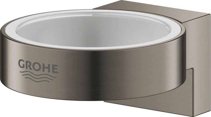 Grohe Supporto Selection per dispenser di sapone e bicchiere per spazzolini da denti in grafite