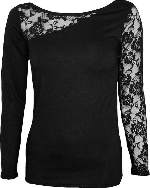 Produktbild Spiral Oberteil Spitzenschulter Langärmlig (XL)