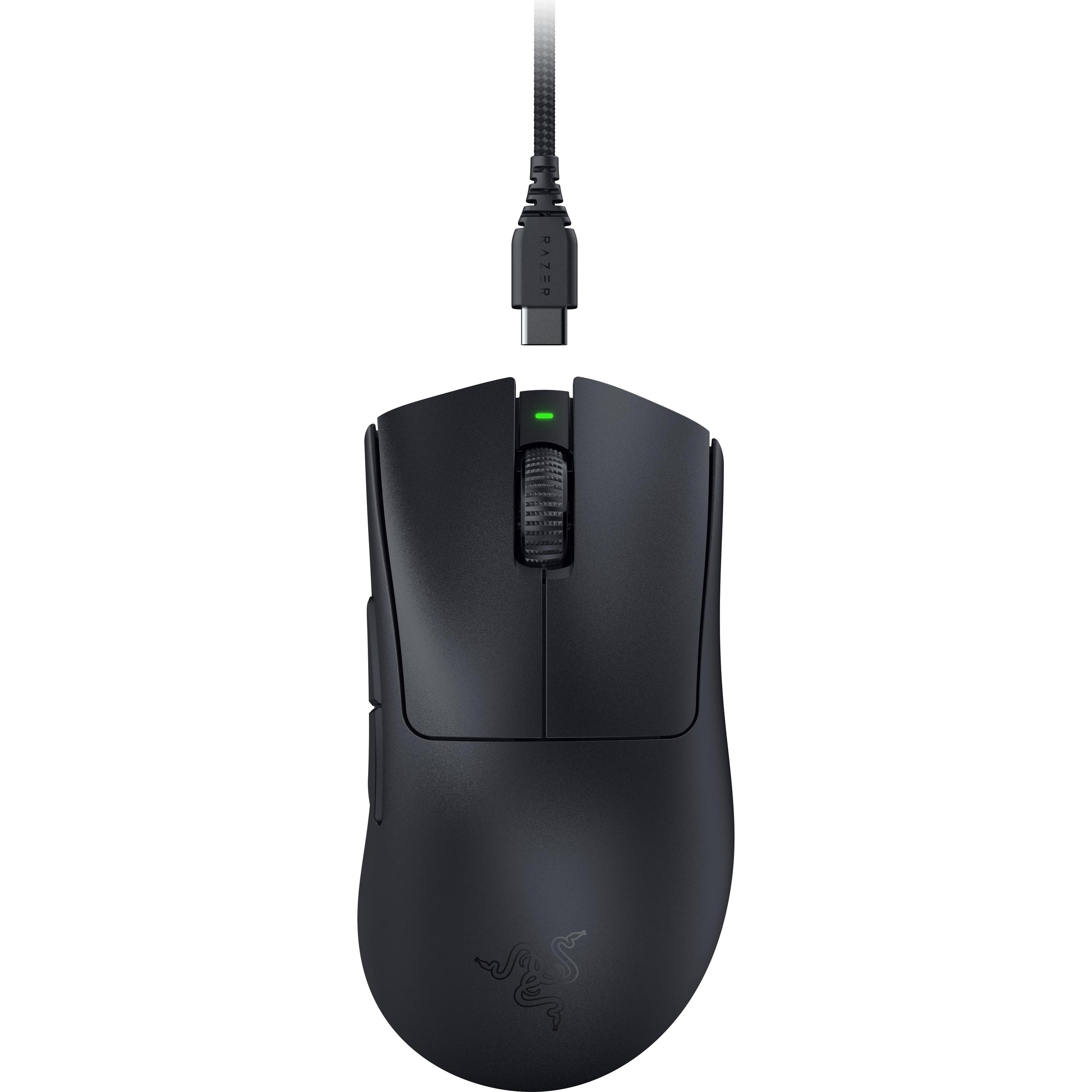 Razer DeathAdder V3 Pro (Kabelgebunden, Kabellos), Maus, Schwarz