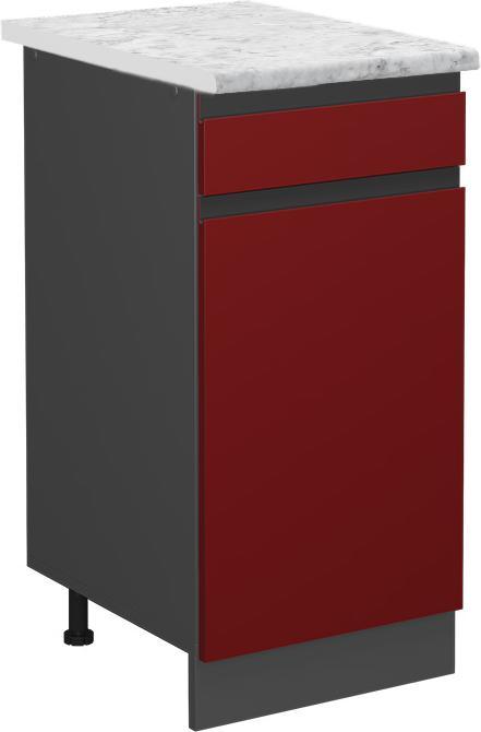 Anthrazit, Bordeaux Hochglanz, Rot Hochglanz