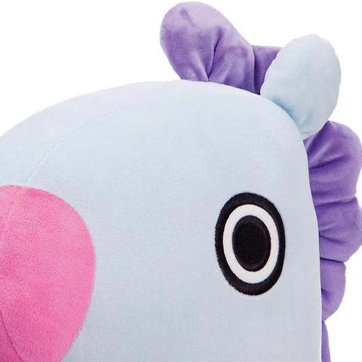 Actual product image Line Friends Aurora, 61470, BT21 Official Merchandise, MANG Plush Cushion, Purple (28 cm)
