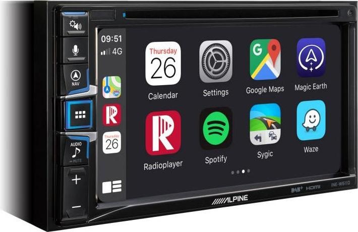 Actual product image Alpine INE-W611D (6.50")