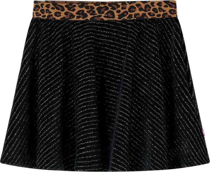 Produktbild VidaXL Kinderrock mit Bund in Leopardenmuster Schwarz (116)