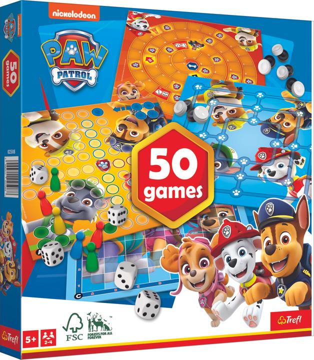 Produktbild Trefl Spielesammlung 50 Spielmöglichkeiten Paw Patrol (Deutsch, 1 - 4 Spieler)