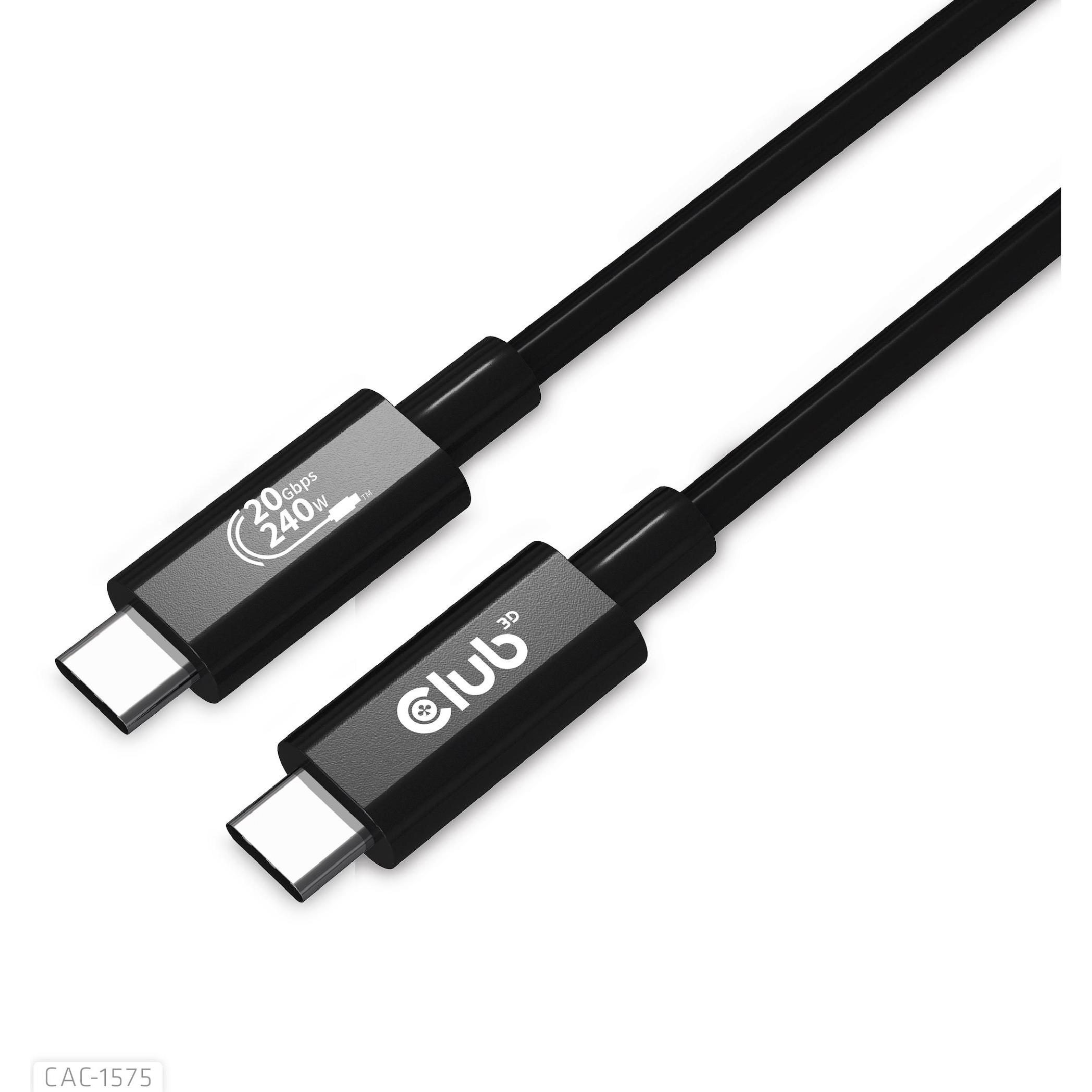 Club 3D USB C – USB C (2 m, USB 4.0), USB Kabel