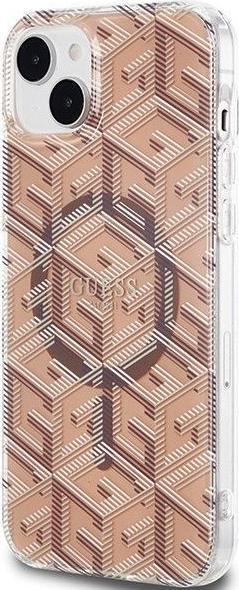 Produktbild Guess GUHMP15SHGCUSTGW iPhone 15 / 14 / 13 6.1" brązowy/brown hardcase IML GCube MagSafe (Apple iPhone 15)