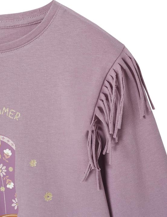 Immagine prodotto Vertbaudet Mädchen Shirt mit Fransen und Cowboy-Boots-Motiv (92)