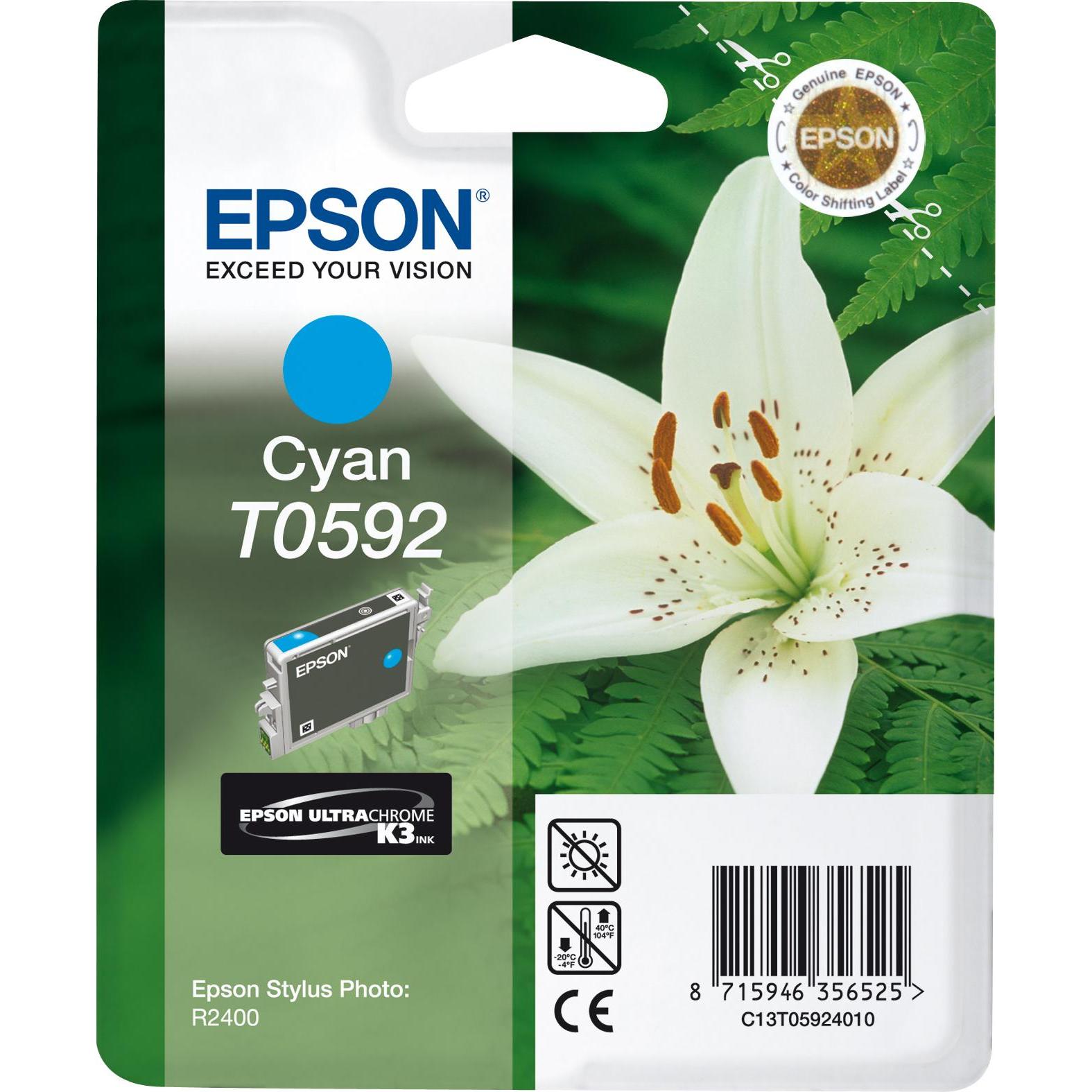 Epson, Druckerpatrone, T0592 Ultra Chrome K3 (C)