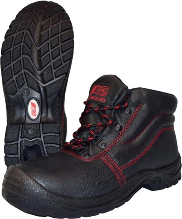 Actual product image Nitras Safety boot BASIC STEP MID size 45 black S3 SRC EN ISO 20345 full leather (S3, 45)