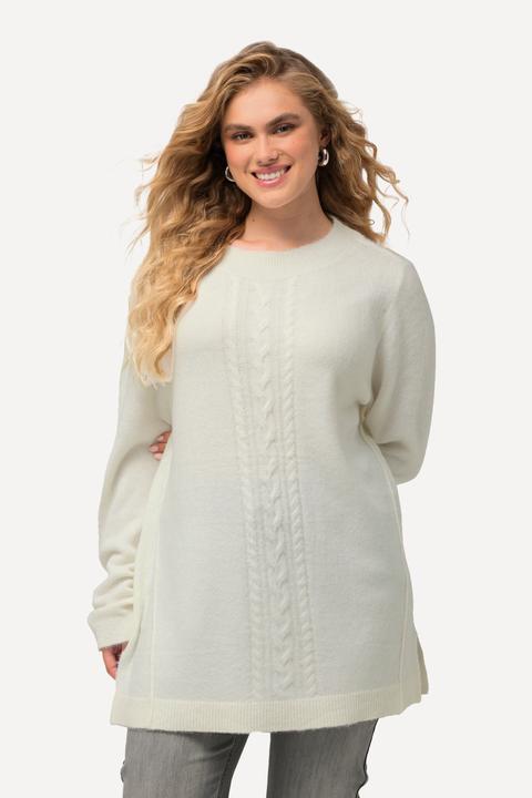 Produktbild Ulla Popken Pullover, Zopfmuster, Stehkragen, Langarm (46, 48)