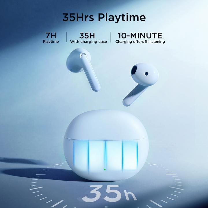 Produktbild Joyroom Funpods kabellose In-Ear-Kopfhörer (JR-FB2) – blau (35 h, Kabelgebunden)