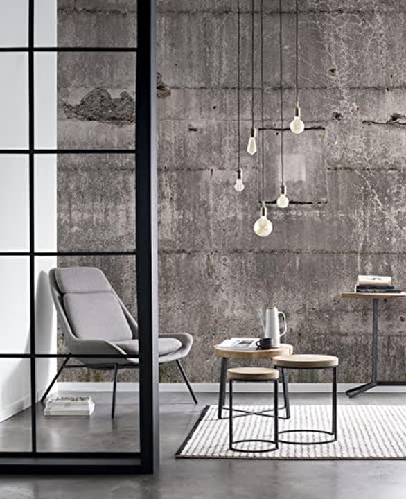 Actual product image Rasch Factory II concrete gray (372 x 300 cm)