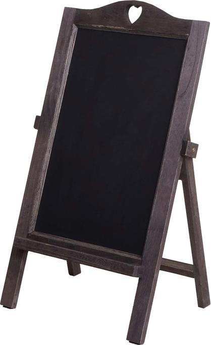 Immagine prodotto Mendler Cartellone HWC-E51, Lavagna, 66x37x27cm Shabby-Look Vintage - grigio-marrone (66 x 37 x 27 cm)