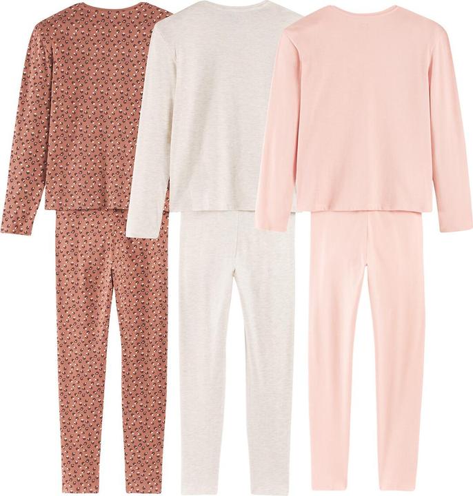 Produktbild La Redoute Collections 3er-Pack Pyjamas mit Message-Print und Leopardenmuster (164)