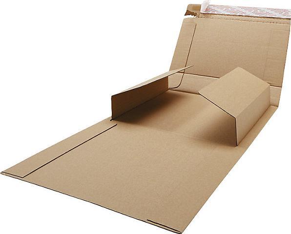 Actual product image eurokraft basic Book packaging, folding elements, pack of 5, LxW 305 x 215 mm, 5+ packs. (A4, 5 x)