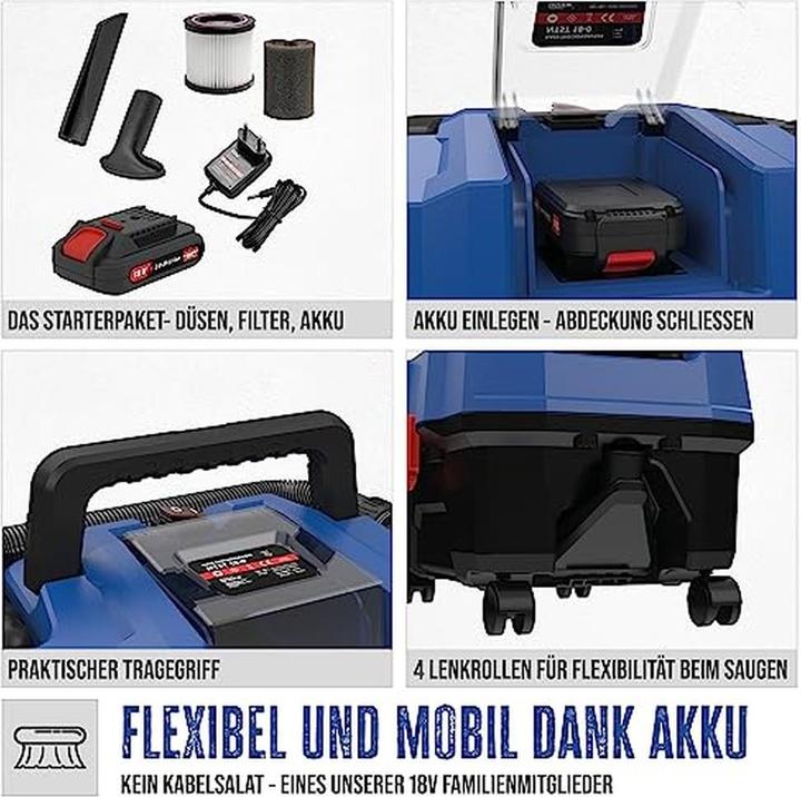 Actual product image Güde Wet-dry vacuum cleaner NTST 18-201-05 (Wet dry vacuum cleaner)